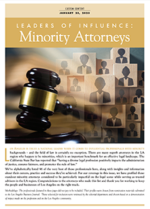 Los Angeles Business Journal 2023 Leaders of Influence: Minority Attorneys